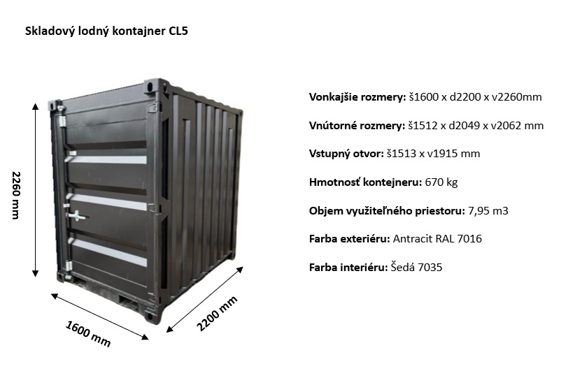 skladovy lodny kontajner CL5